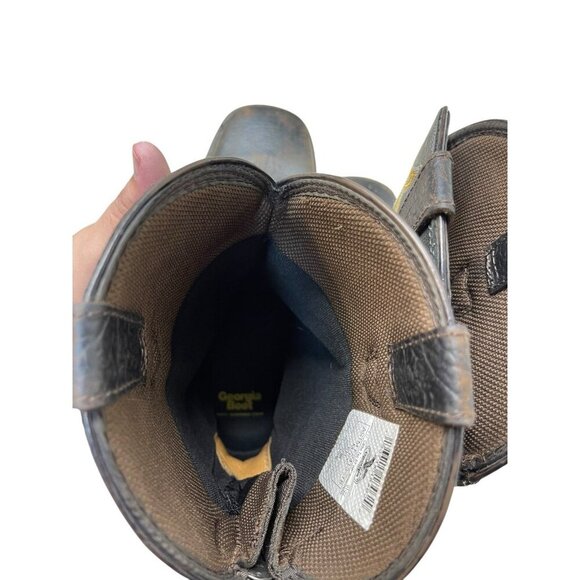 Georgia Boot Men's Carbo-Tec LT Waterproof Pull On Work Boot Steel Toe US10 Wide - Picture 7 of 12